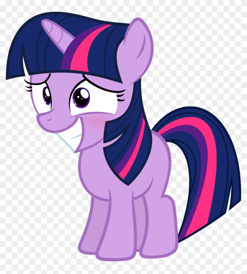 Slb94, Blank Flank, Blushing, Cute, Embarrassed, Filly, - Cute Twilight Sparkle Grin #662435