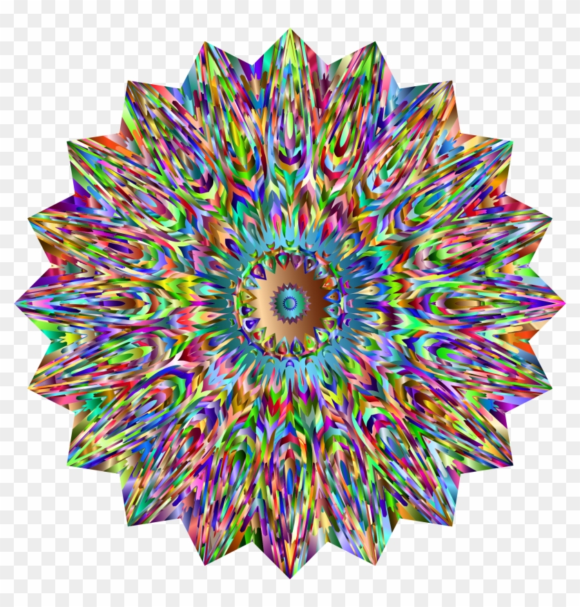 Psychedelic Sun 2 - Transparent Psychedelic Clipart #662542