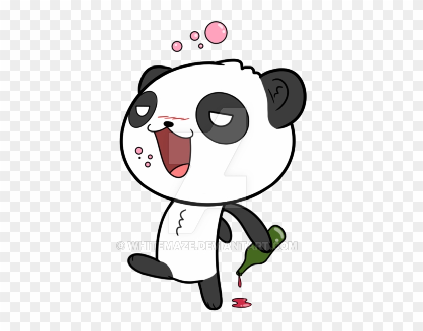 Drunk By Whitemaze - Drunk Panda Cartoon #662509