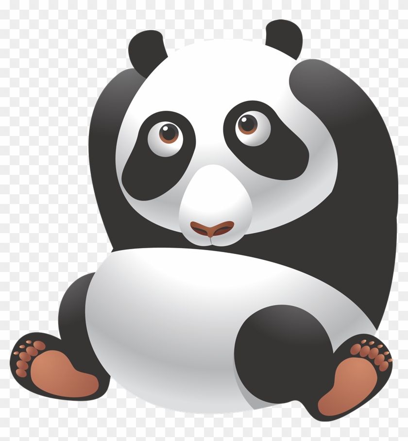 Giant Panda Bear Red Cartoon Eat Bamboo Png - Jigsaw Puzzle Cartoon #662526