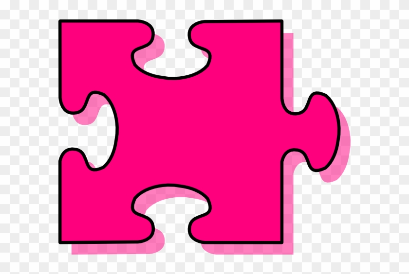 Pink Puzzle Piece Clip Art #662569