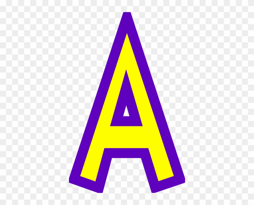 Purple And Yellow Letter #662582