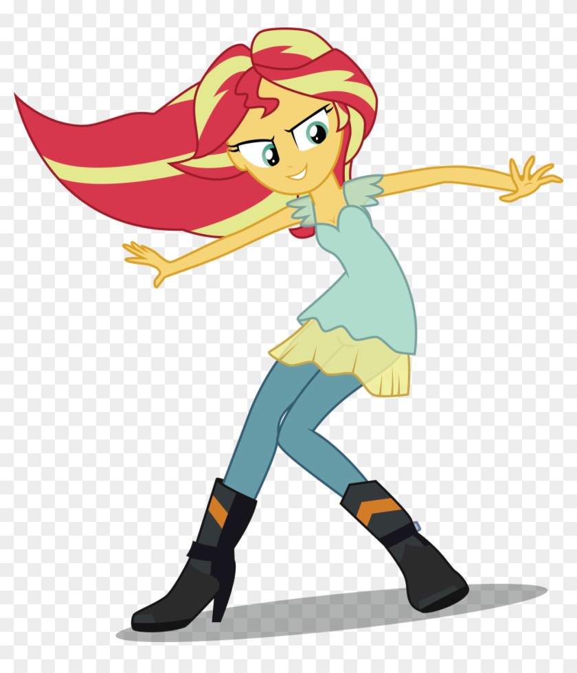 Today We Have Sunset Shimmer On A Shadow-coloured Surfboard - Sunset Shimmer My Past Is Not Today #662602