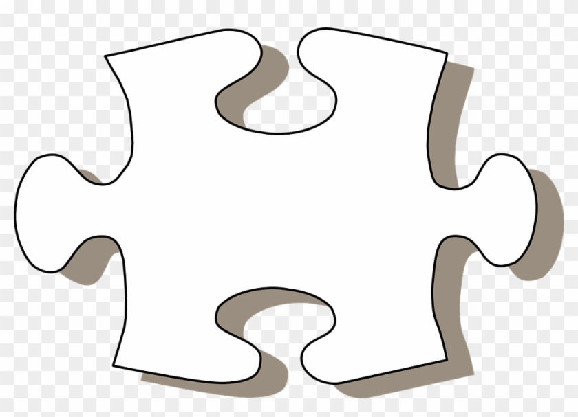 Jigsaw White Puzzle Piece Clip Art At Vector Clip Art - Autism Puzzle Piece Vector #662636