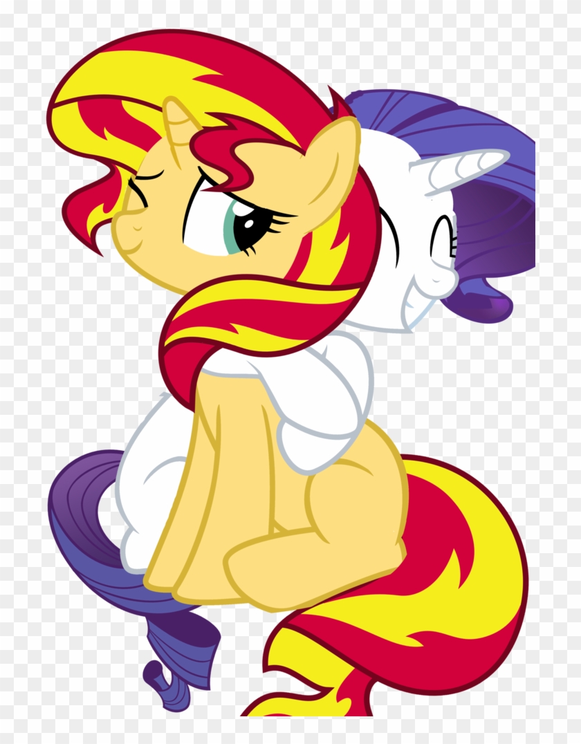 Large - Rarity Hugs Sunset Shimmer #662650