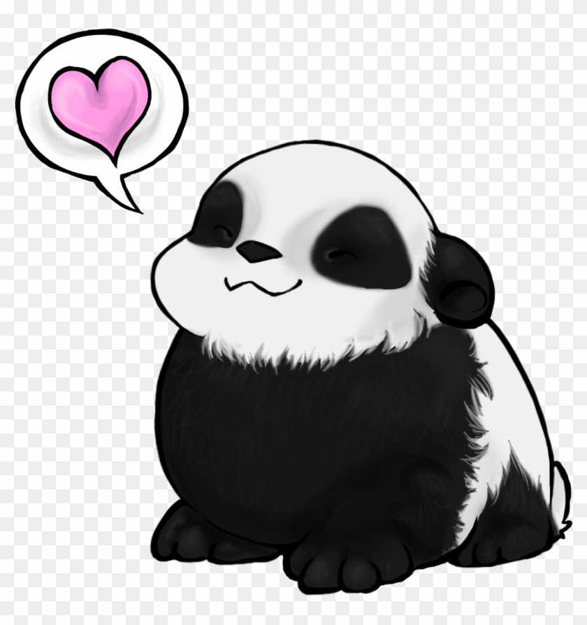 Favorite Cartoon Panda - Panda In Love Cartoon #662660