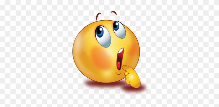 Thinking Shocked Open Mouth Sticker - Smiley Emoji #662667