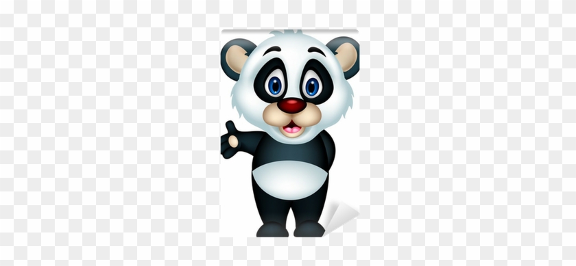 Vector Illustration Of Cute Panda Cartoon Posing Wall - Cosas Bonitas De Buenas Noches #662674