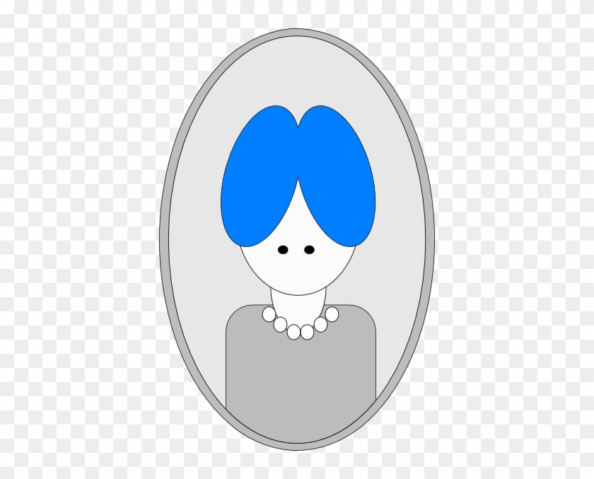 Grandma W Blue Hair Clip Art - Clip Art #662774