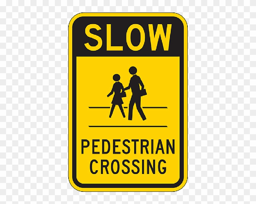 Pedestrian Crossing Road Sign - No Pedestrian Crossing Sign #662797
