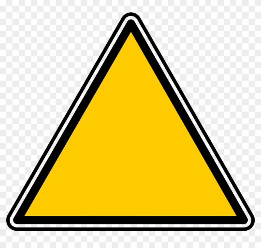 Slow Sign Cliparts 8, - Empty Warning Sign #662940