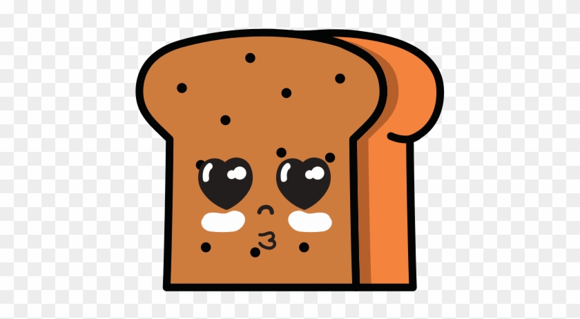 Cute Bread Slice Icon - Food #662959