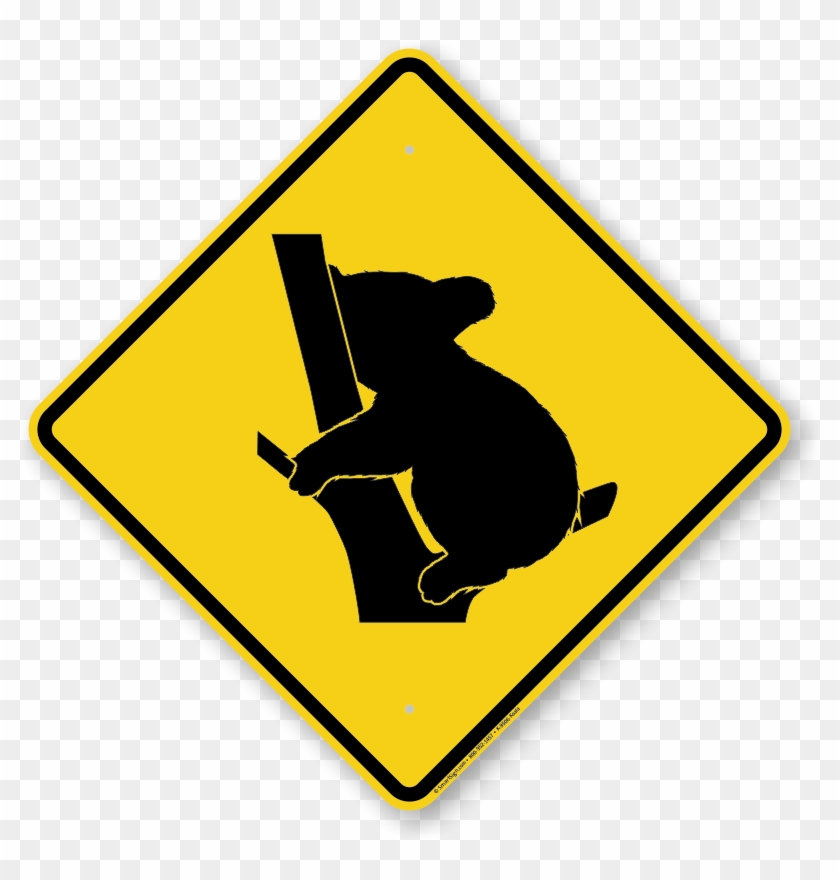 Koala Crossing Symbol Sign - Australian Traffic Light Sign #663155