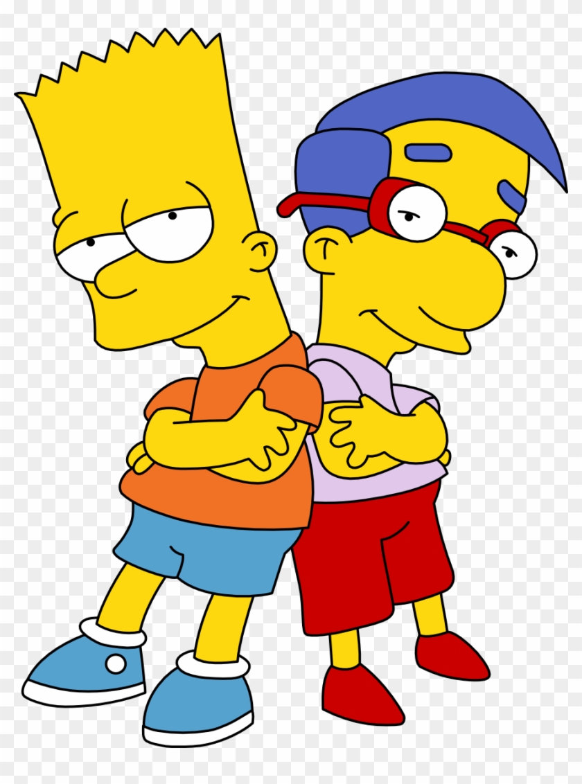 Simpspin 185 95 Cool Dude Pals By Mighty355 - Bart Simpson And Milhouse #663513