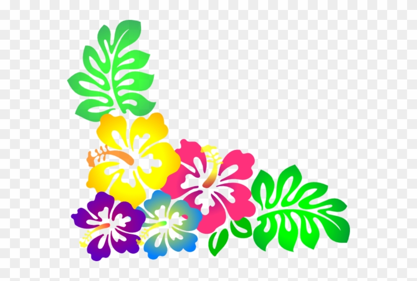 Hawaiian Flowers Clip Art - Luau Flowers Clip Art #663568