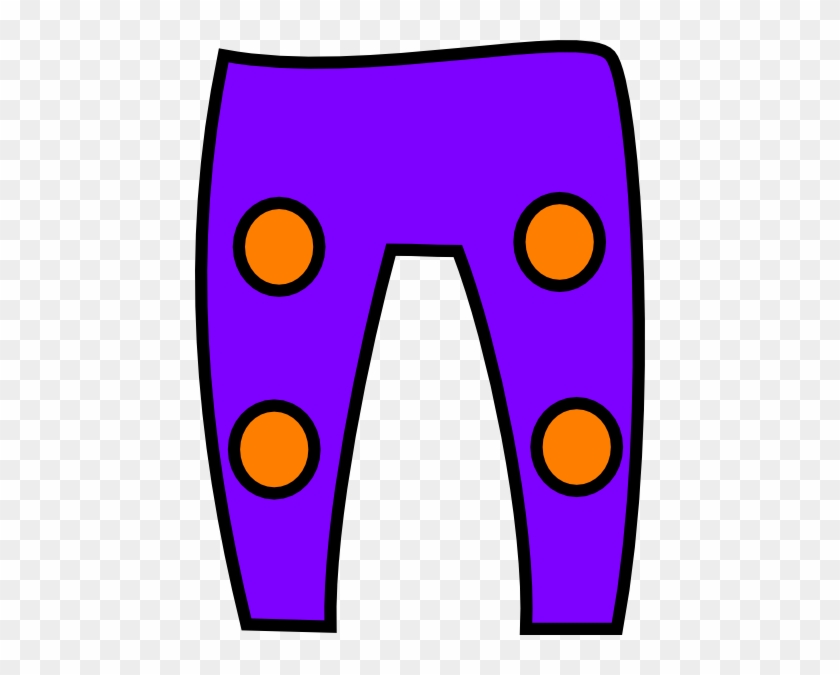 Purple Orange Trousers Clip Art - Trousers #663683