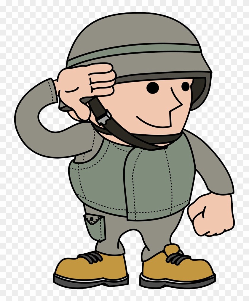 soldier salute clipart