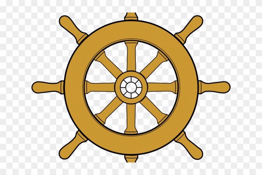 Ships Wheel Clipart - Ship Steering Wheel #663815