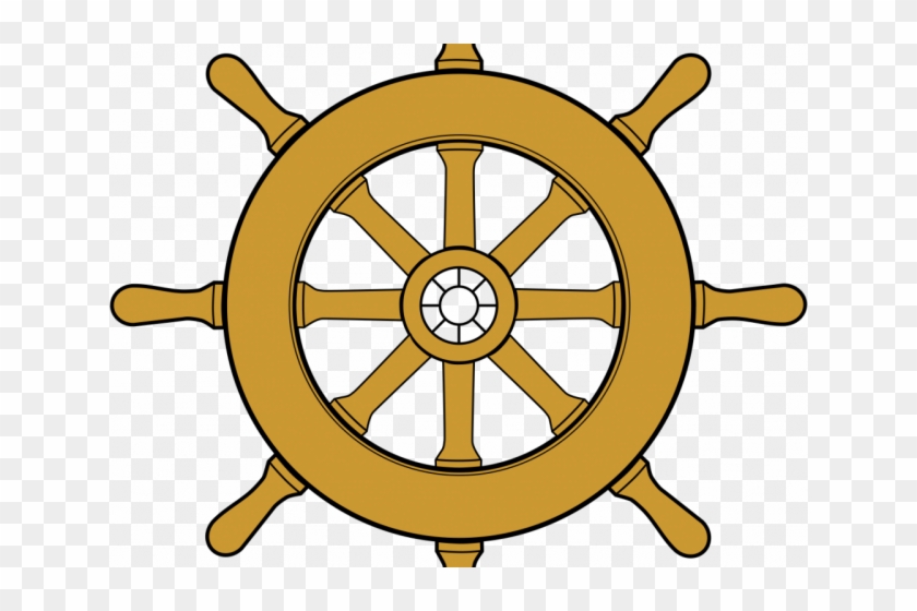 Ships Wheel Clipart - Ship Steering Wheel #663815