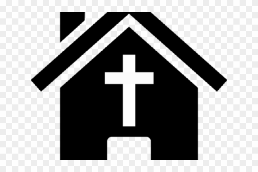 Church Silhouette Cliparts - House Cartoon Black And White #663839