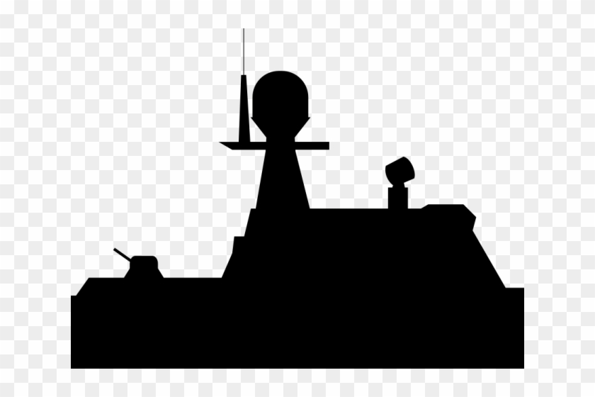 Navy Ships Clipart Outline - Navy Boat Silhouette #663910