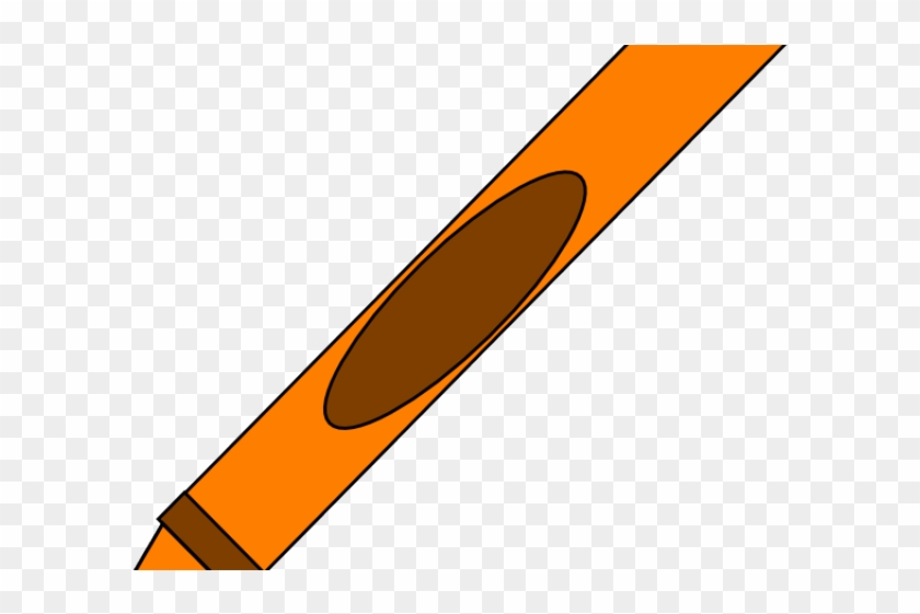 Crayon Clipart Orange Crayon - Clip Art #664172