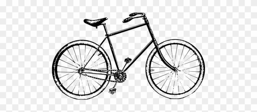 Retro Bicycle Public Domain Vectors - Life Is A Beautiful Ride #664252