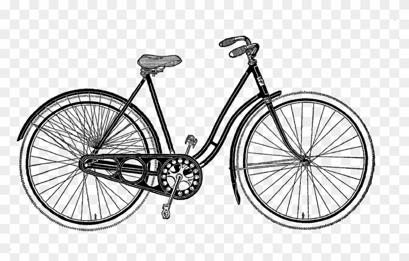 Vintage Bicycle Cliparts - Old Bicycle Png #664255
