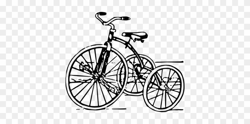 Vintage Bicycle Vector Free Png - Black And White Pictures Of Toys #664284