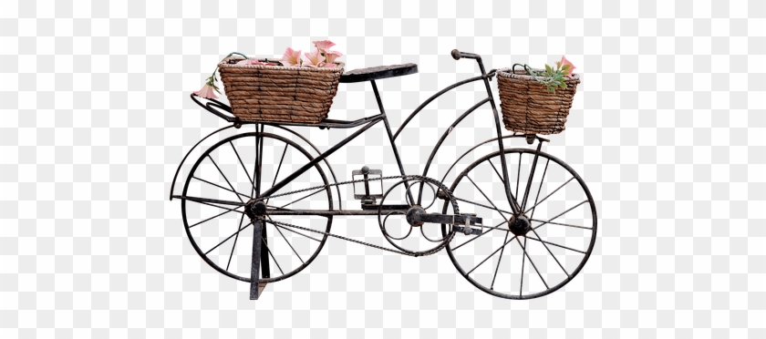 Png, Bicycle, Trim, Bicycle With Baskets - Bicycle #664301