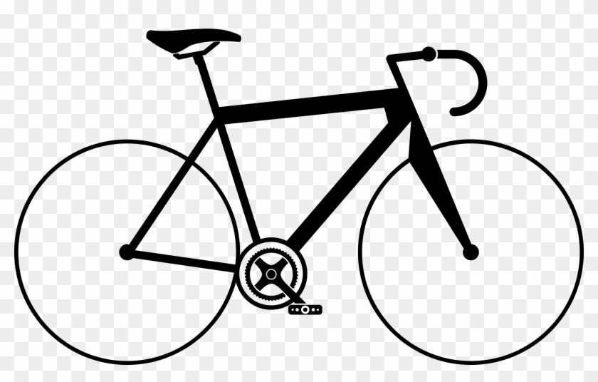 Clipart With Racing Bicycle Clipart - Bike Drawing Png #664310