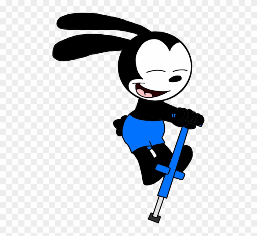 Oswald With A Pogo Stick By Marcospower1996 - Pogo Stick Clipart #664312