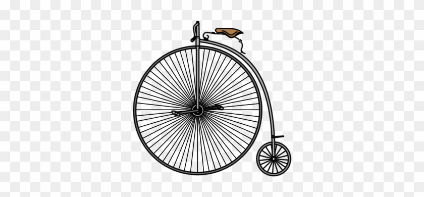 Bike Clipart Penny Farthing - Penny Farthing Bicycle Drawing #664403