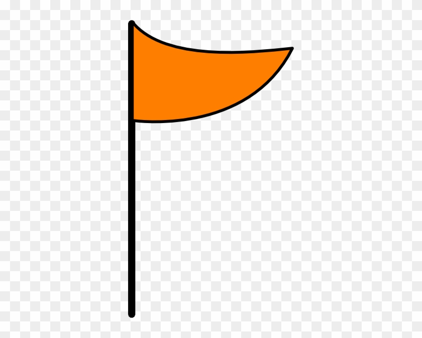 Flag Clipart Orange - Orange Flag Clipart #664555