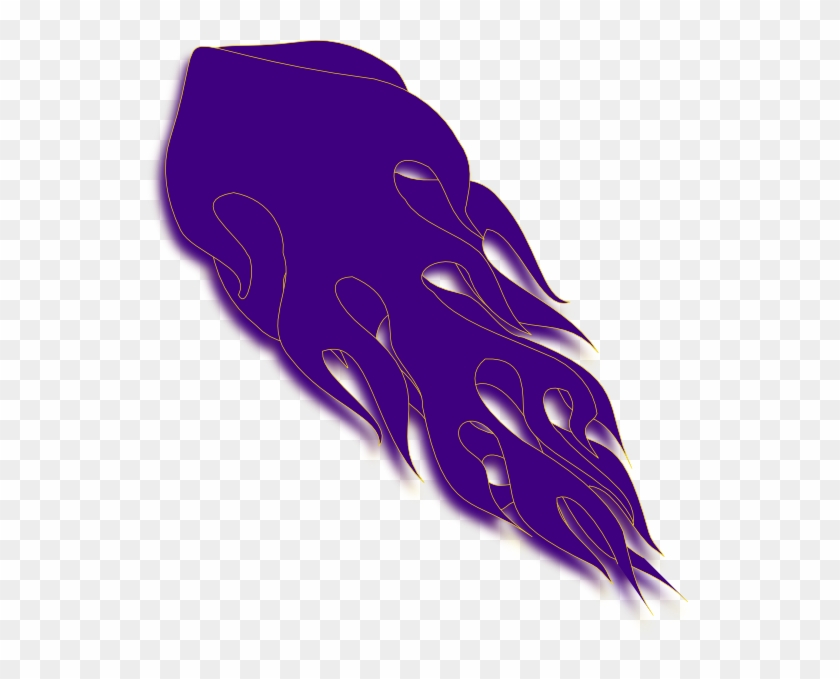Purple Flame Clip Art At Clker - Fire Purple Png #664644