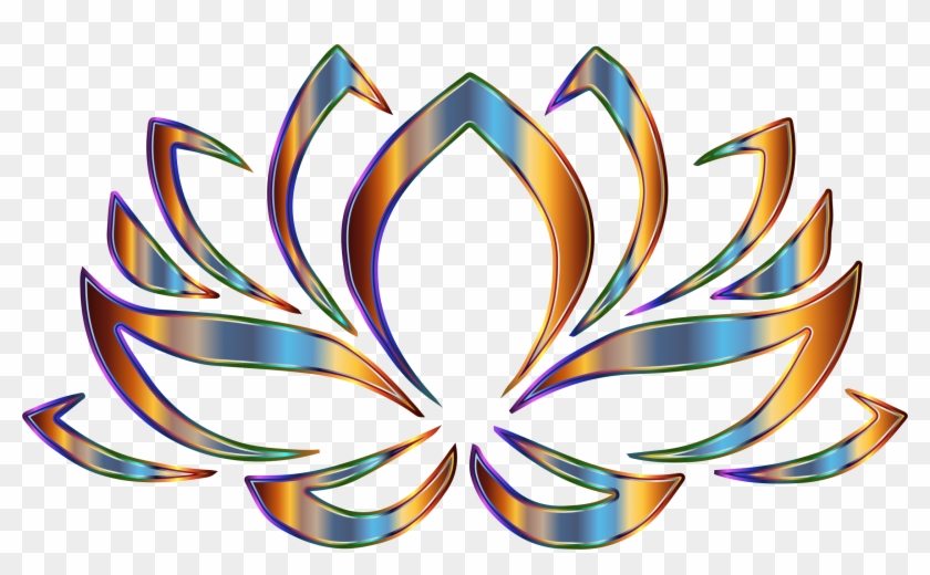 Psychedelic Lotus Flower - Purple Lotus Flower Clip Art #664673