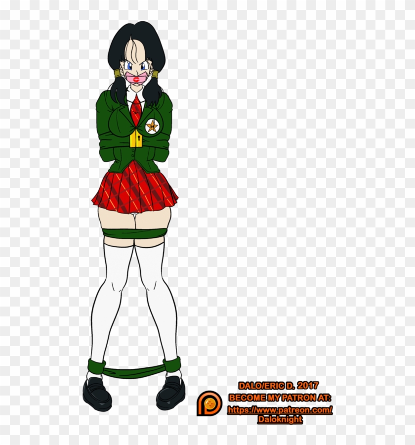 Videl Prep School Bondage Uniform By Therealdaloknight - Dragon Ball Z Bondage Caption #664746