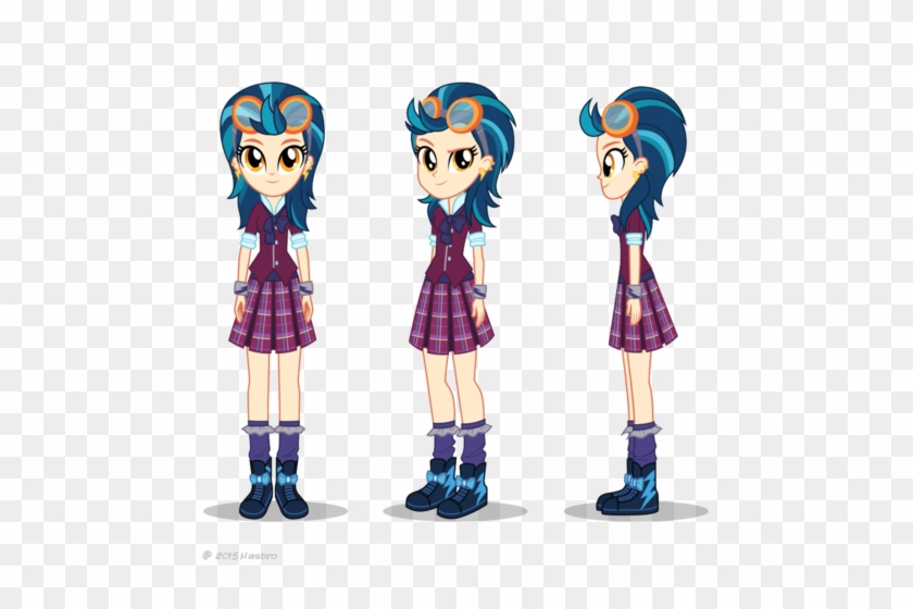 Friendship Games Indigo Zap Turnaround Art - My Little Pony: Equestria Girls #664761