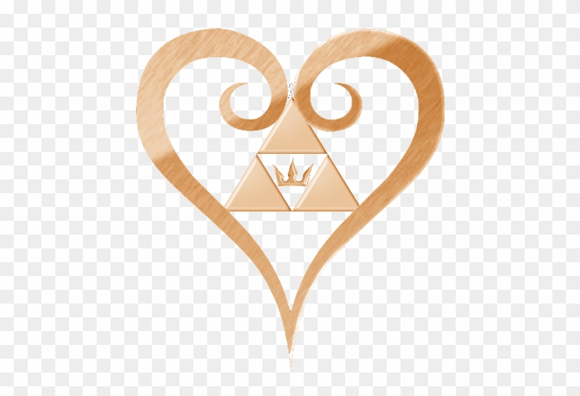 Kingdom Hearts Logo Heart By Thecrownedroxas - Kingdom Hearts Heart Symbol #664869