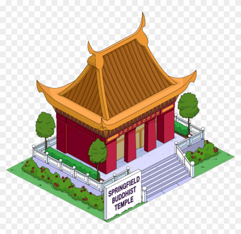 Buddha Temple Transparent Background - Simpsons Buddhist Temple #664936