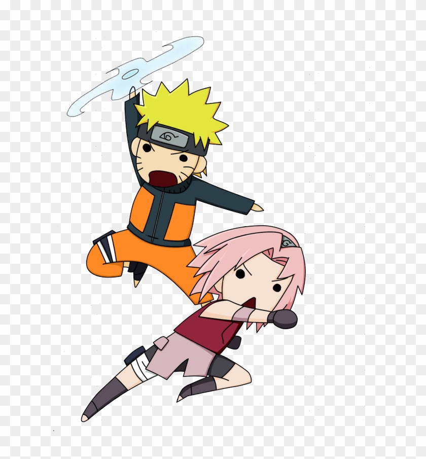 Naruto Hidan Chibi By Itachei Clipart Free Clip Art - Sakura And Naruto Png #664972