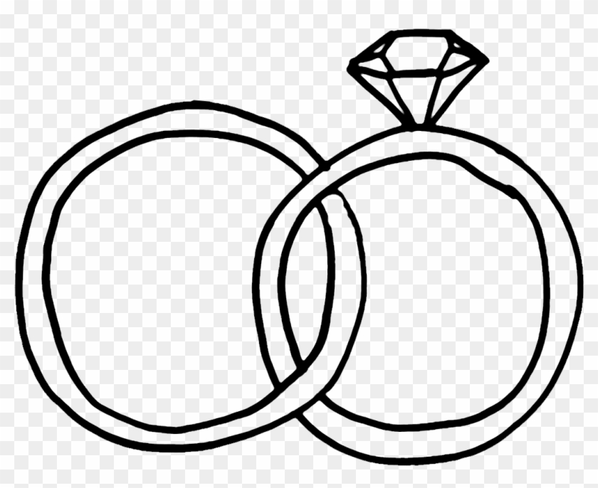 Wedding Ring Symbol Clip Art - Wedding Ring Doodle Png #665019