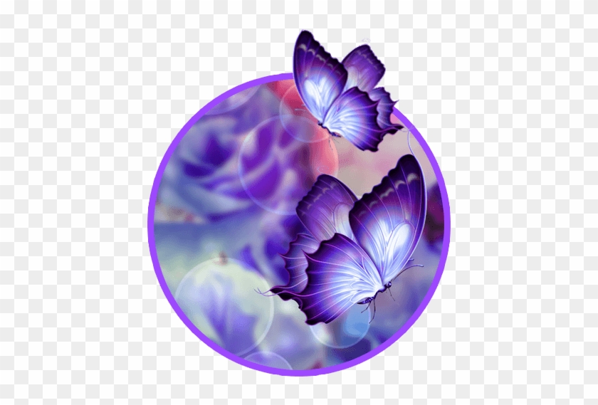 Butterfly Flower 3d Live Wallpaper - Flutter #2 Butterfly Cross Stitch  Pattern - Free Transparent PNG Clipart Images Download