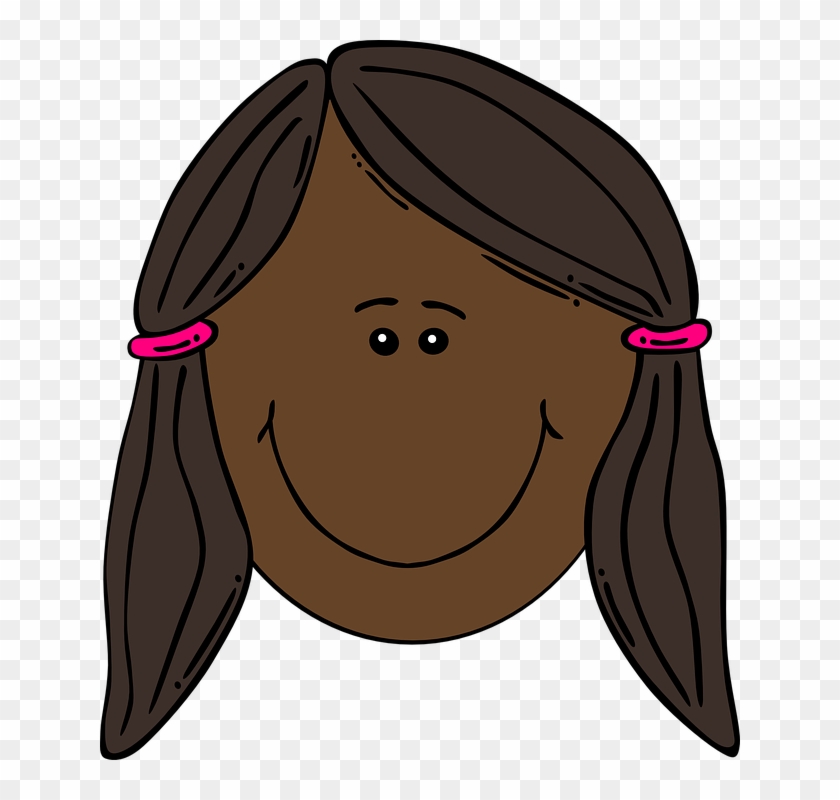 Cartoon Girl Faces 17, Buy Clip Art - Clip Art #665186