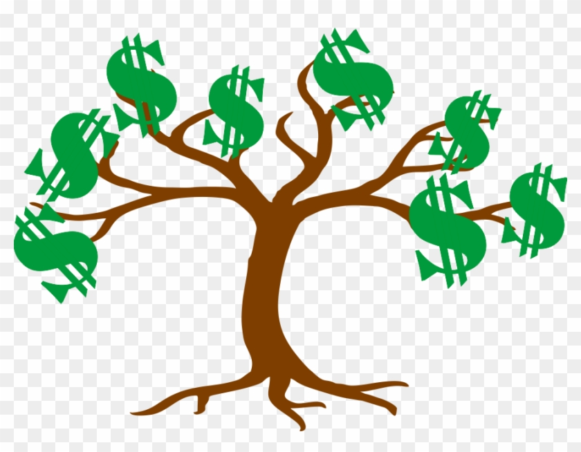 Dollar Signs As Leaves On A Tree - Bare Tree Clip Art #665301