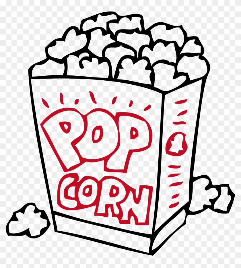 Popcorn Caramel Corn Coloring Book Food Child - Food Coloring Pages #665615