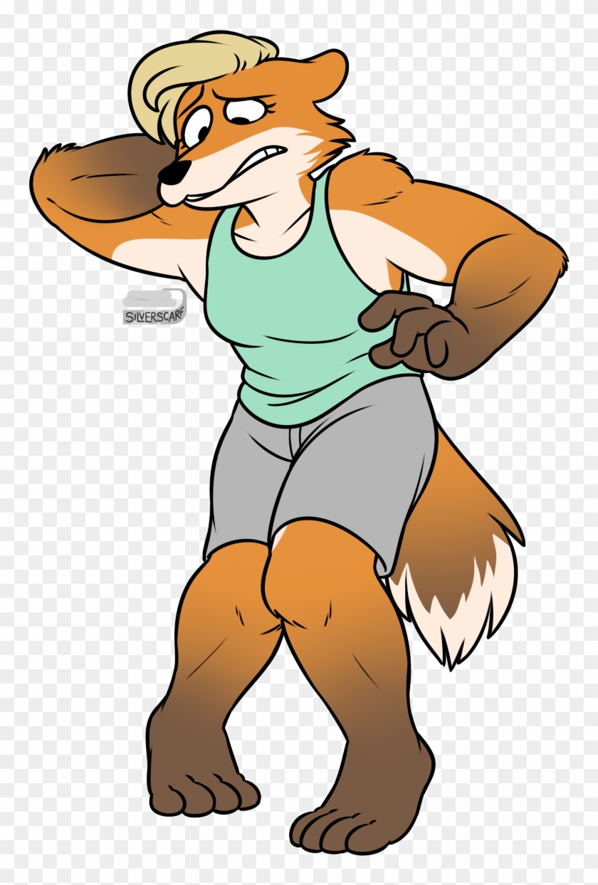 Huge Muscle Bound Fox Girl Who's - Cartoon #665756