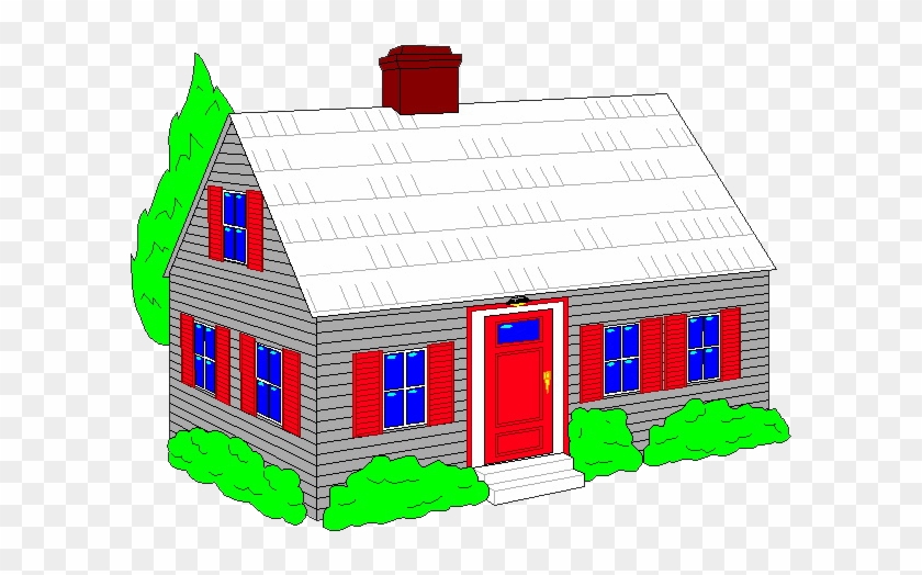 Window House Roof Clip Art - Window House Roof Clip Art #666013