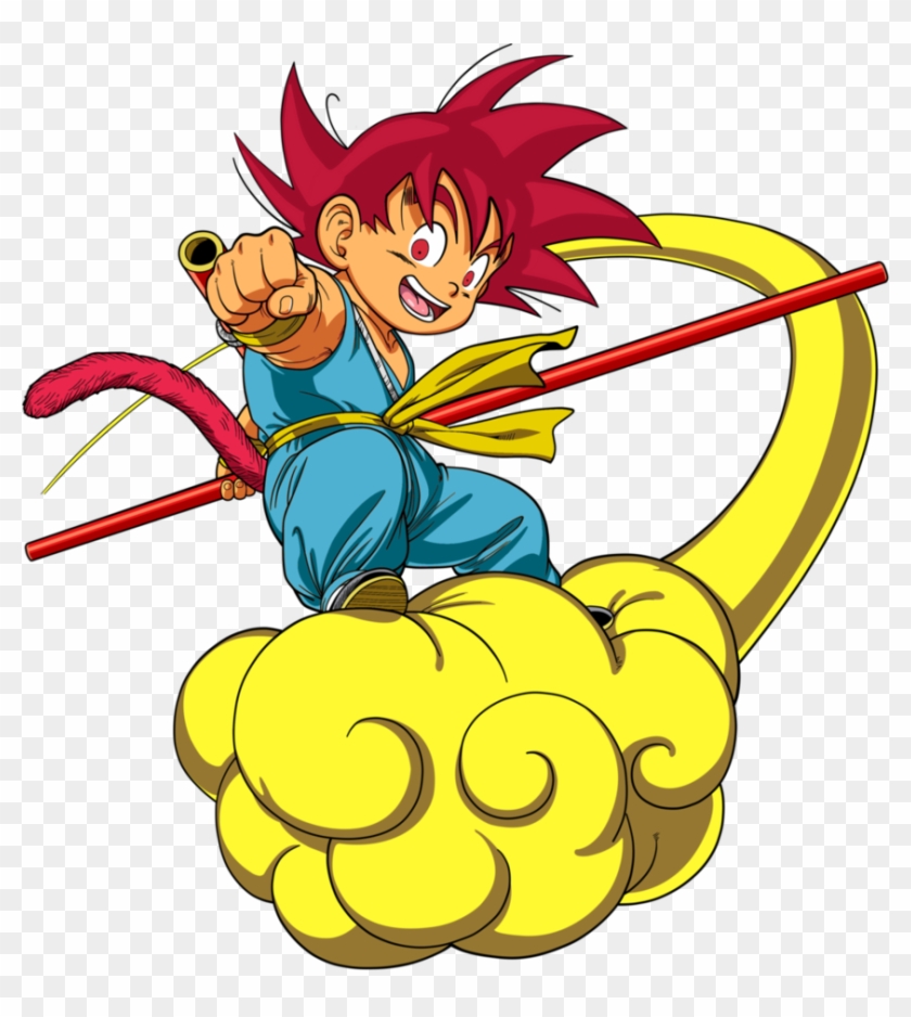 Super Saiyan God Kid Goku Jr By Dervilacus - Dragon Ball Png #666255