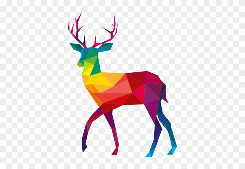 Wall Colour - Polygon Art Deer #666396